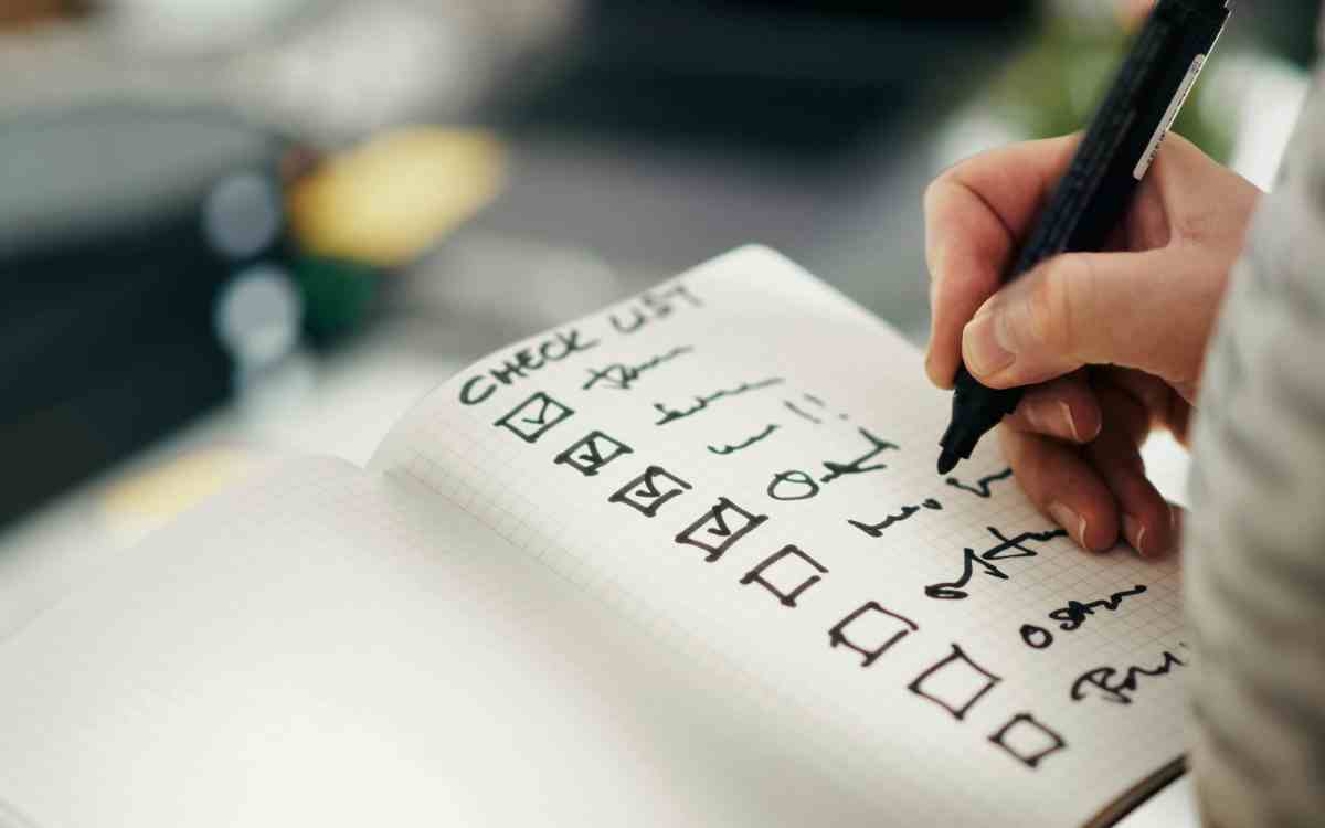 Checklista på hemlarm